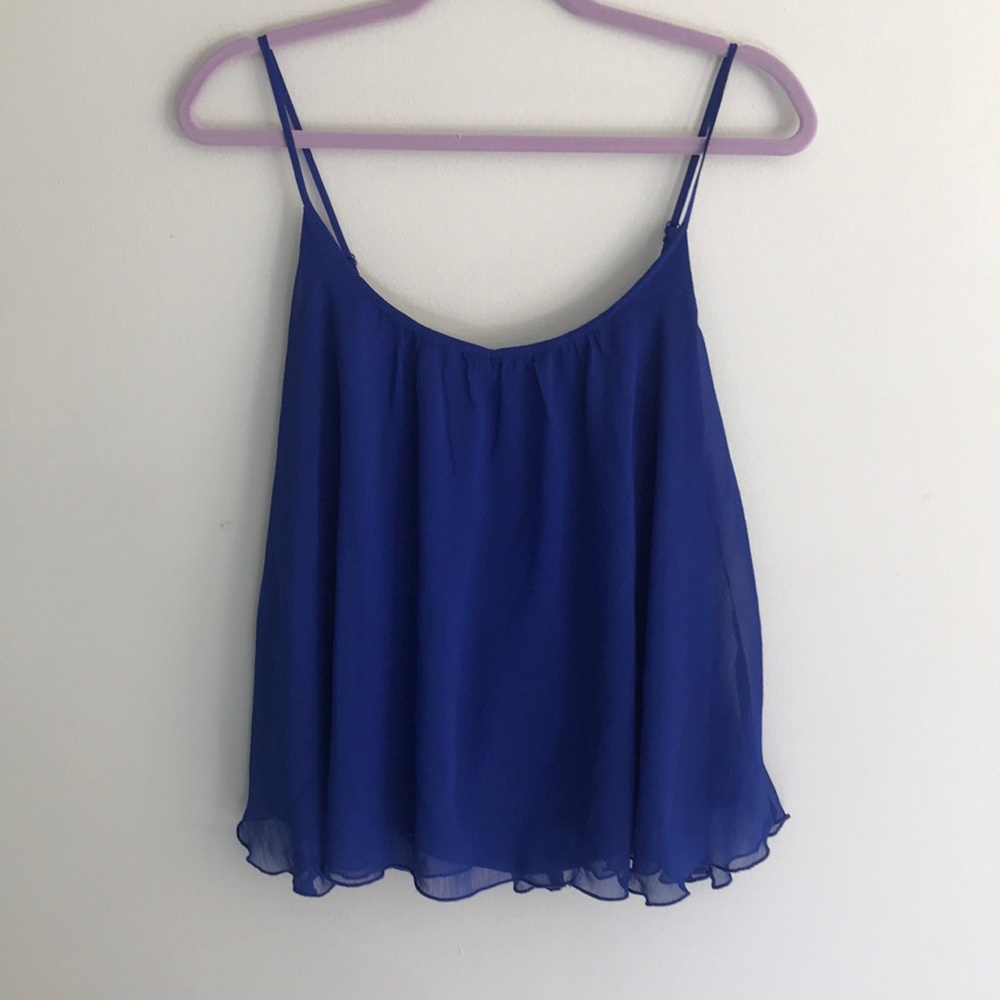 Express Size Small Blue Loose Fit Blouse